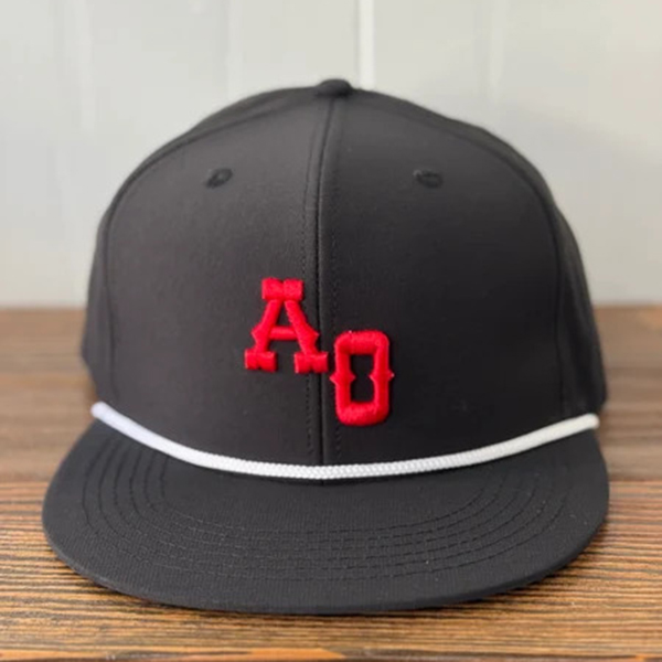 AO Black Flat Brim Hat