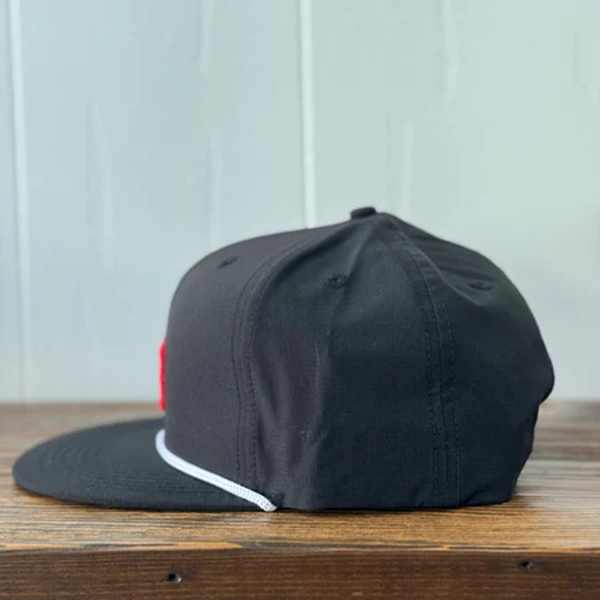 AO Black Flat Brim Hat